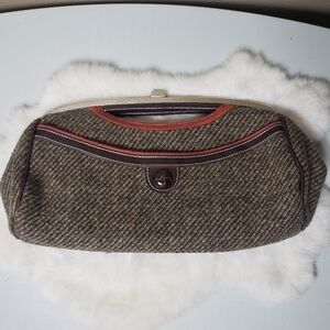 Apt. 9 Large Tweed Clutch with Chain Strap
